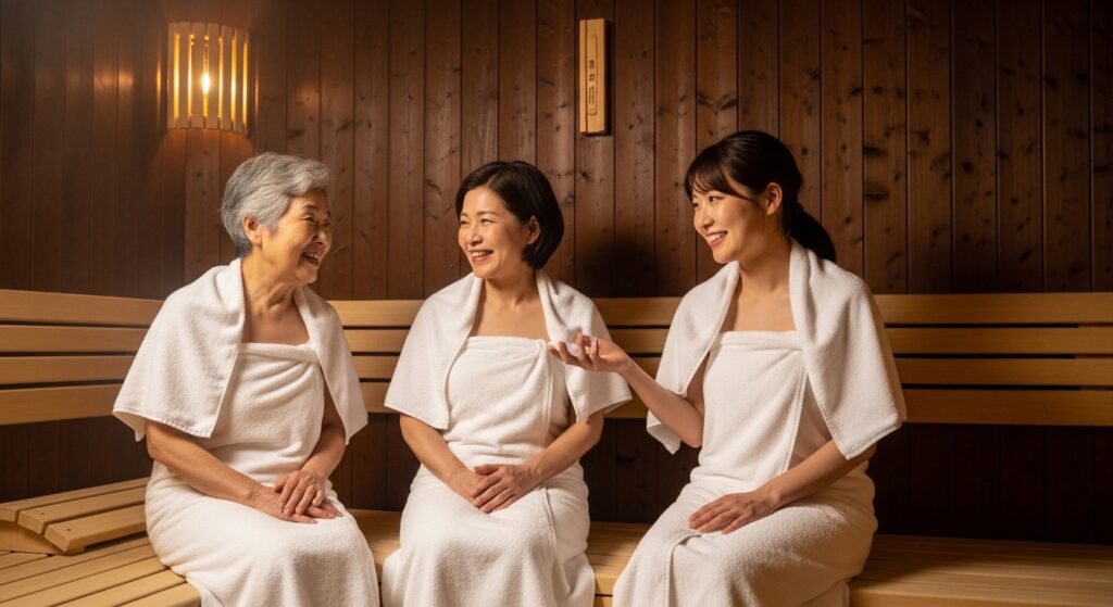 三世代で“健康話”をしながらととのう夜｜サウナをきっかけに始まるウェルネストーク