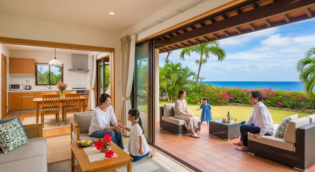 沖縄で一棟貸し民泊に泊まるメリットとは？家族旅行におすすめの理由