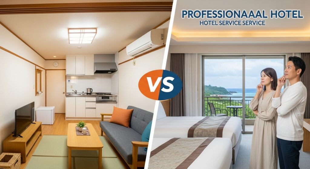 沖縄民泊とホテルの違いとは？料金・自由度・滞在スタイルを比較