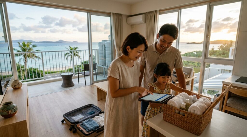 沖縄民泊でタオルやアメニティはある？事前確認のコツ